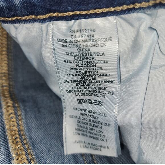 True Religion Halle Flap Skinny Raw Jeans - Medium Cloudless Wash Size 31 - Picture 10 of 14